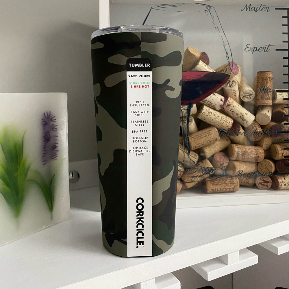 Brand new with tag corkcicle 24oz tumbler camo